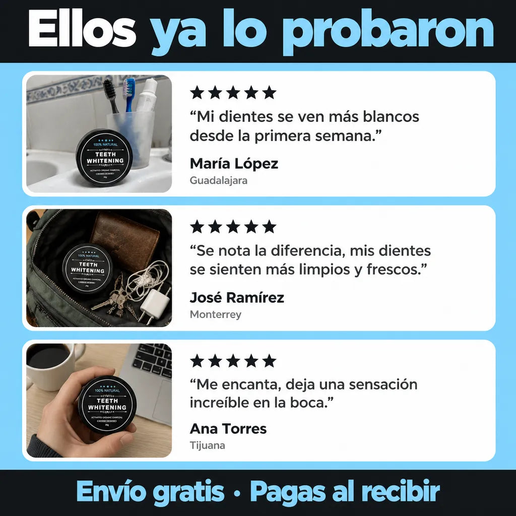 Blanqueador De Dientes Carbon